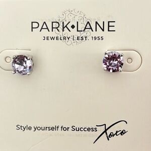 Park Lane Impression Lavender in Silver Earrings NEW
